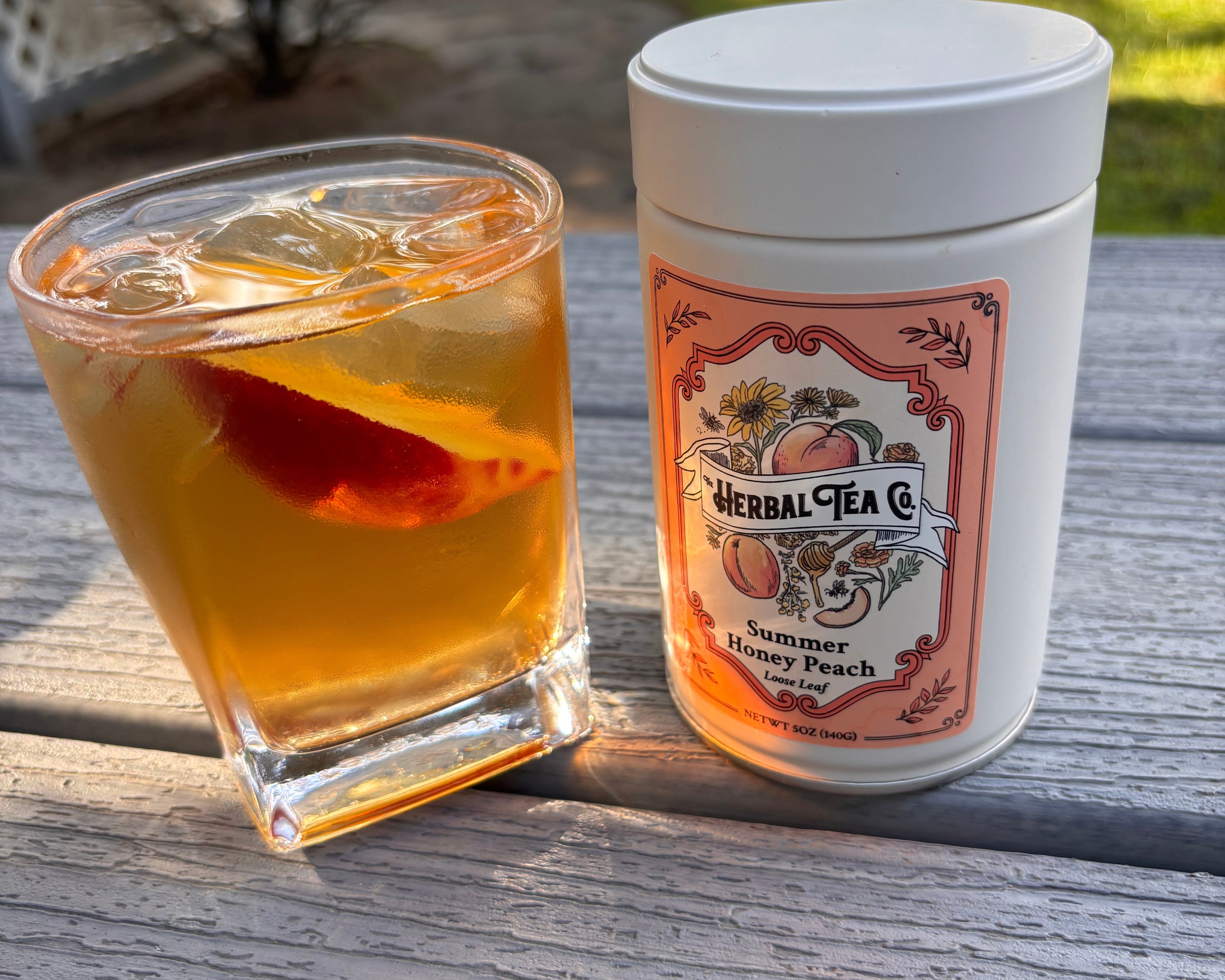 Summer Honey Peach Mocktail
