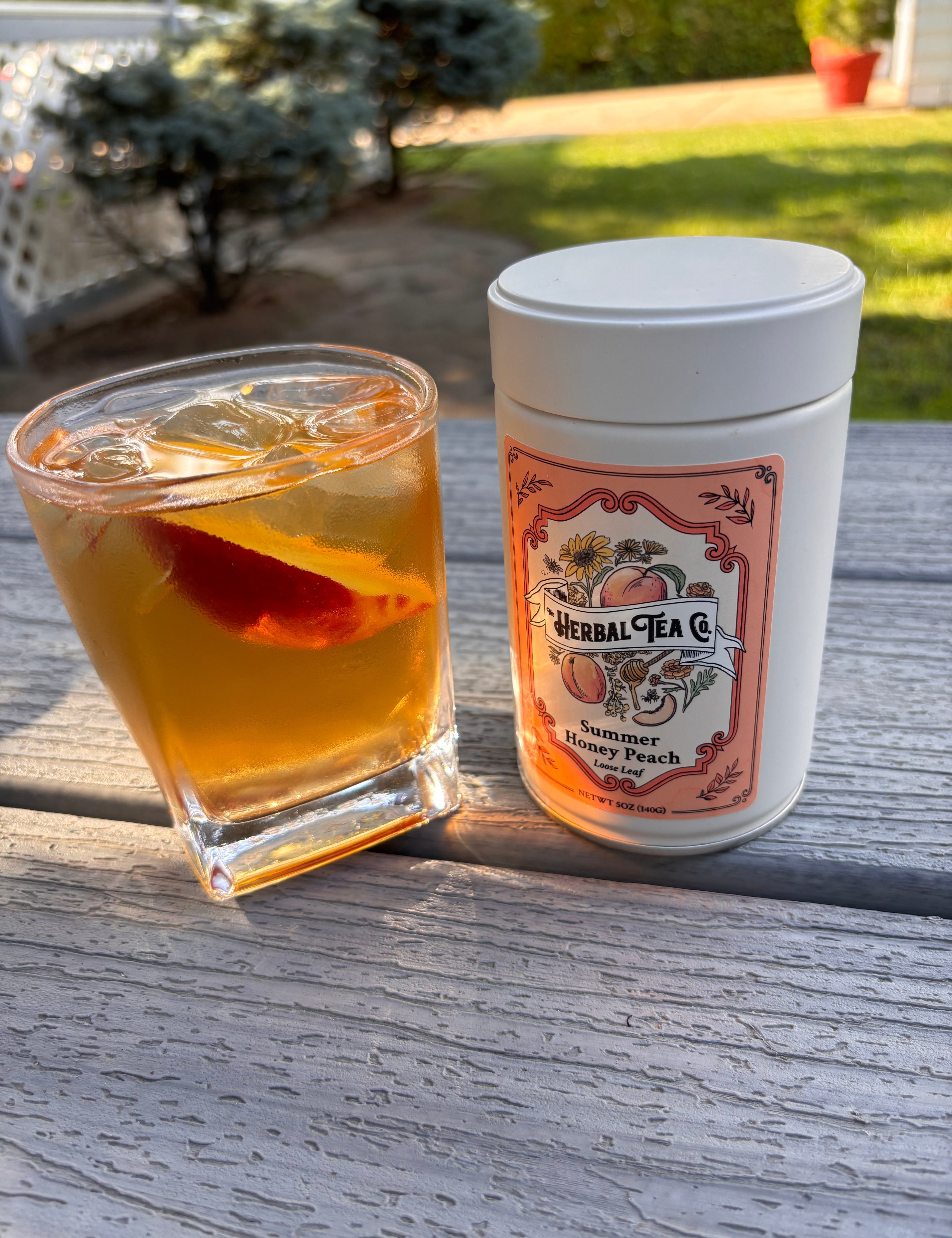 Summer Honey Peach Mocktail
