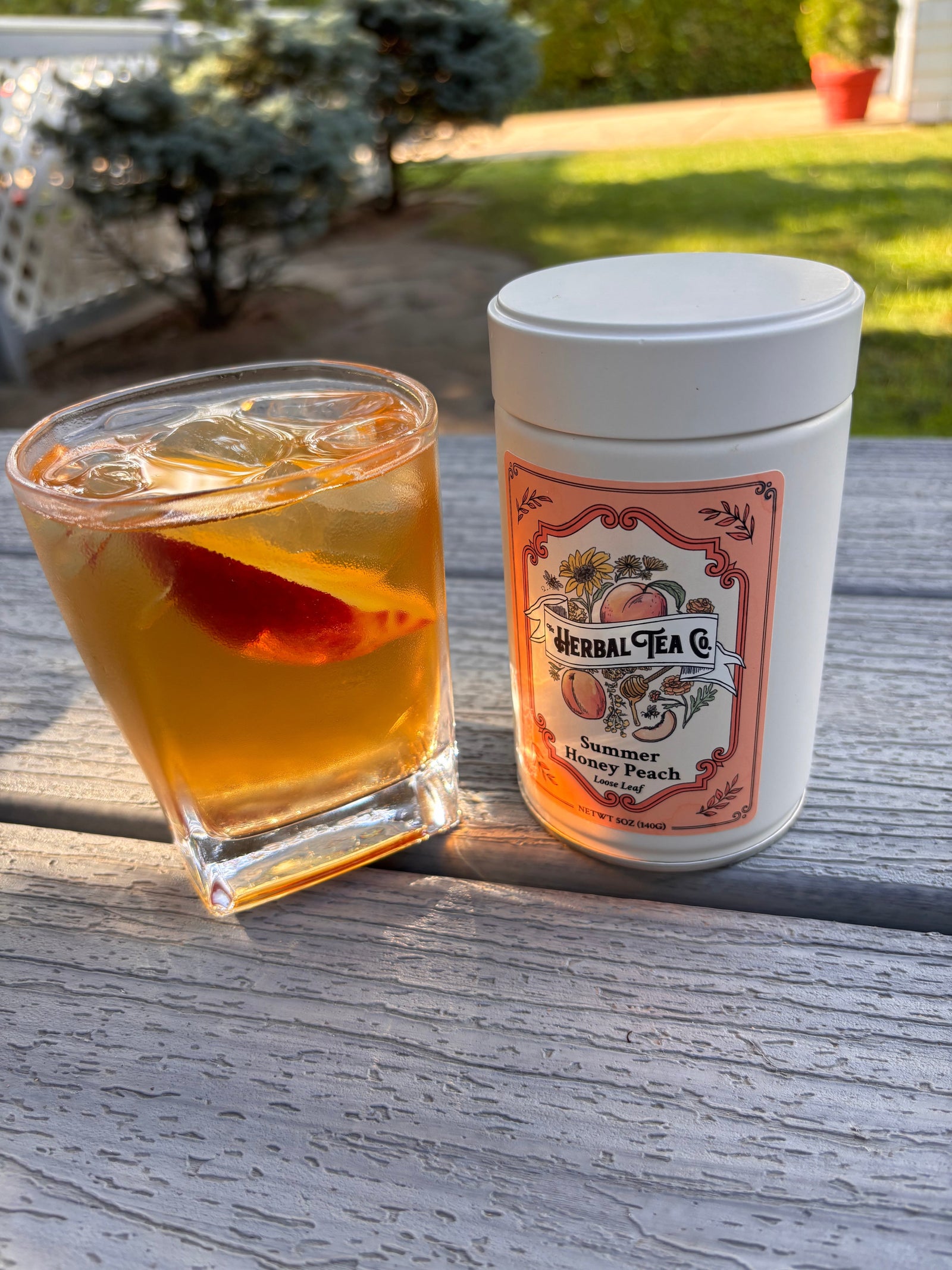Summer Honey Peach Mocktail