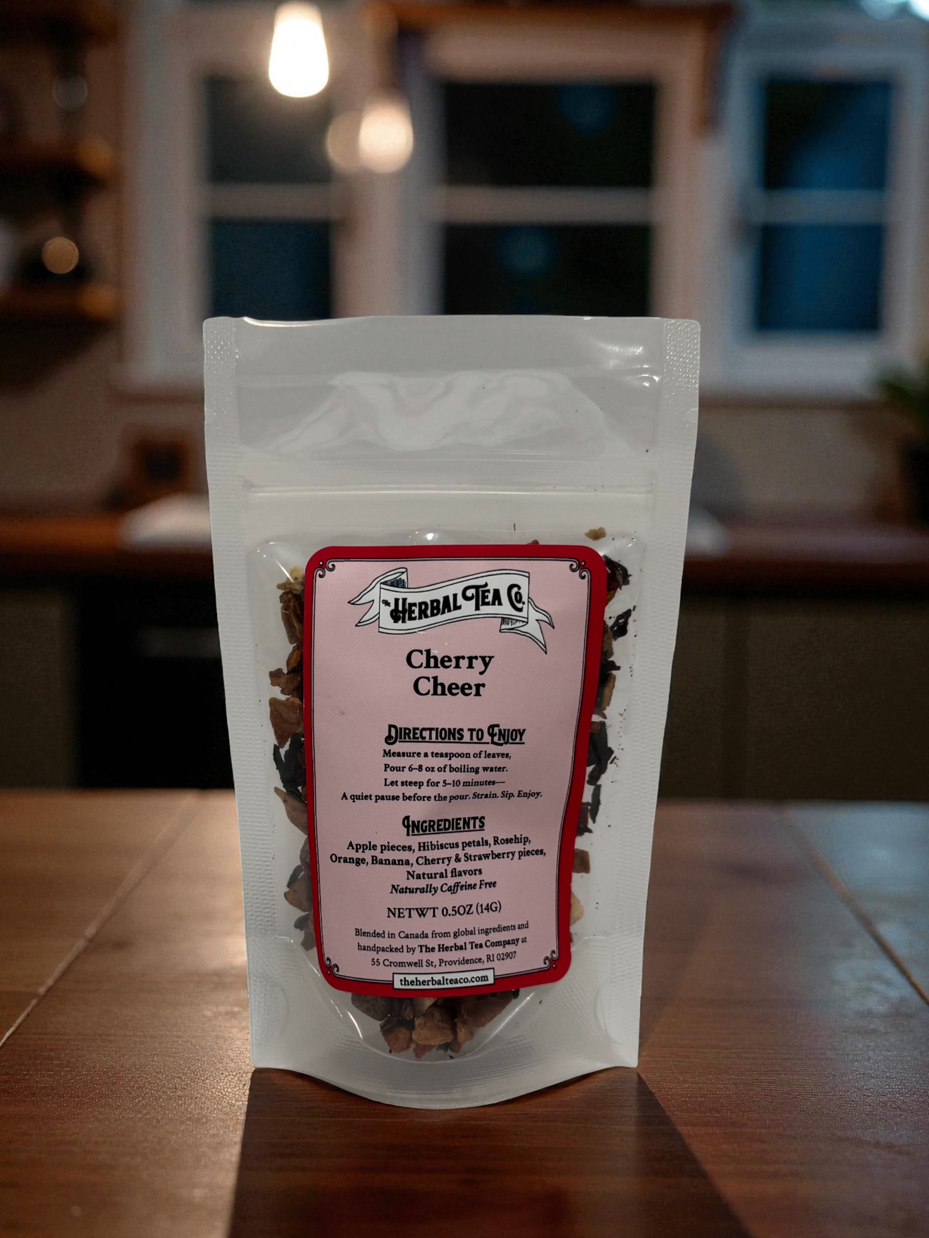 Cherry Cheer Herbal Tea - Caffeine-Free Fruit Blend | The Herbal