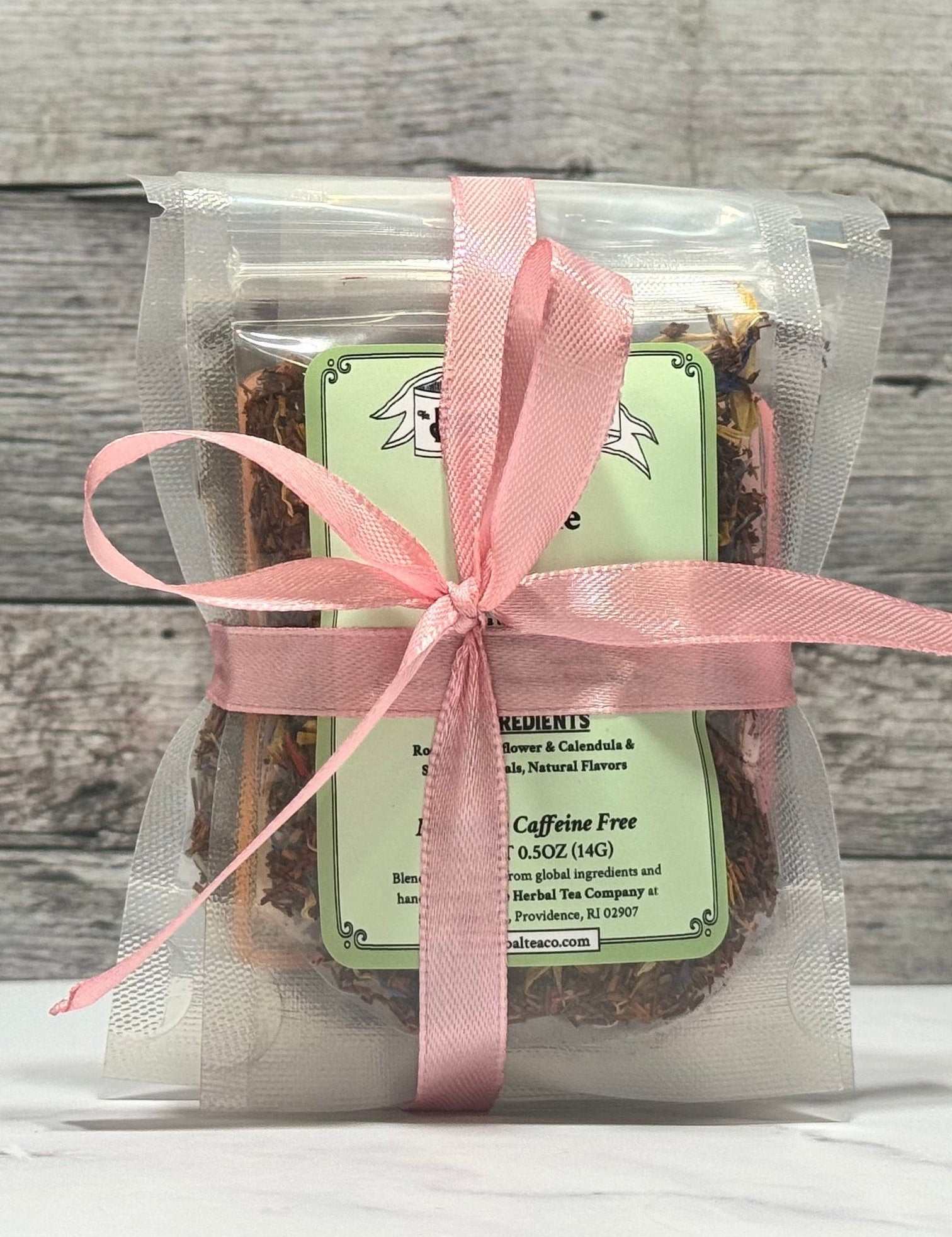 The Herbal Tea Co Spring Taster Bundle with three herbal teas: Vintage Candy Shop, Petal Parade, and Golden Daybreak.